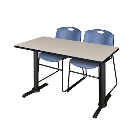 Cain Rectangle Tables > Training Tables > Cain Training Table & Chair Sets, 48 W, 24 L, 29 H, Maple MTRCT4824PL44BE